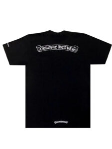 Chrome Hearts Scroll Logo T shirt Black2